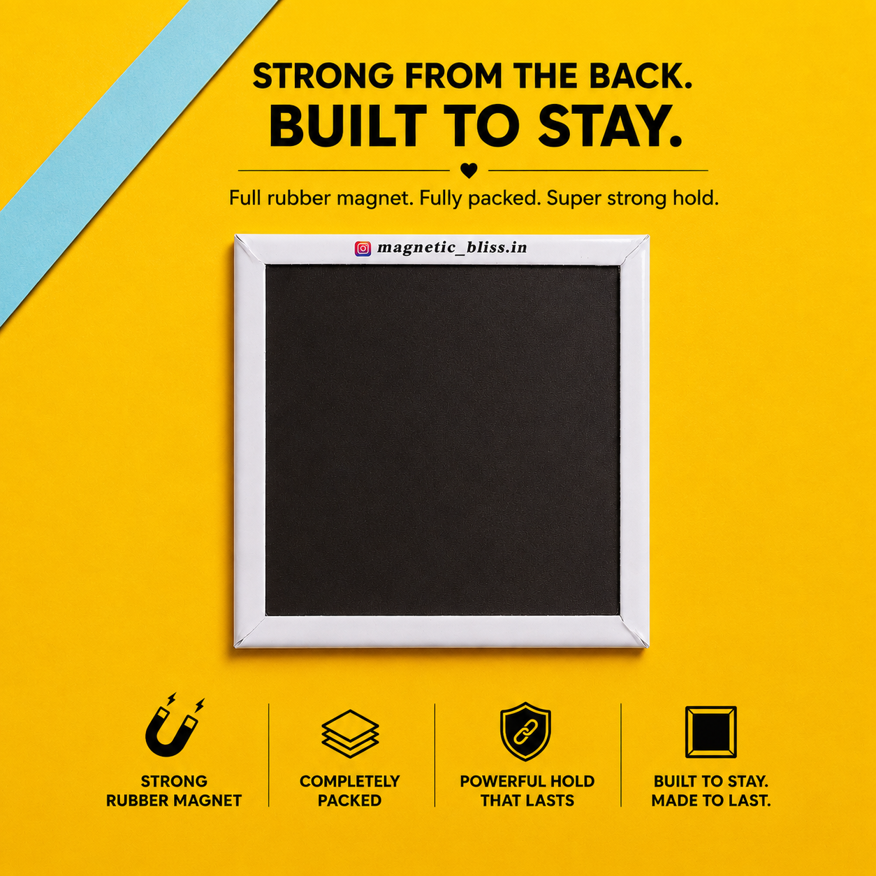 2.5" × 2.5" Premium Photo Magnet - Square